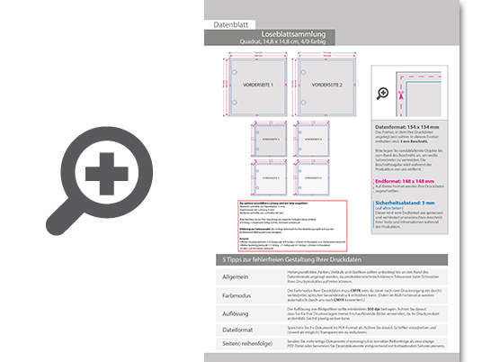 Product Bild loseblattsammlung_14_8_cm_x_14_8_cm__476_bl__tter_pro_sammlung__vorne_farbig_(4_0)