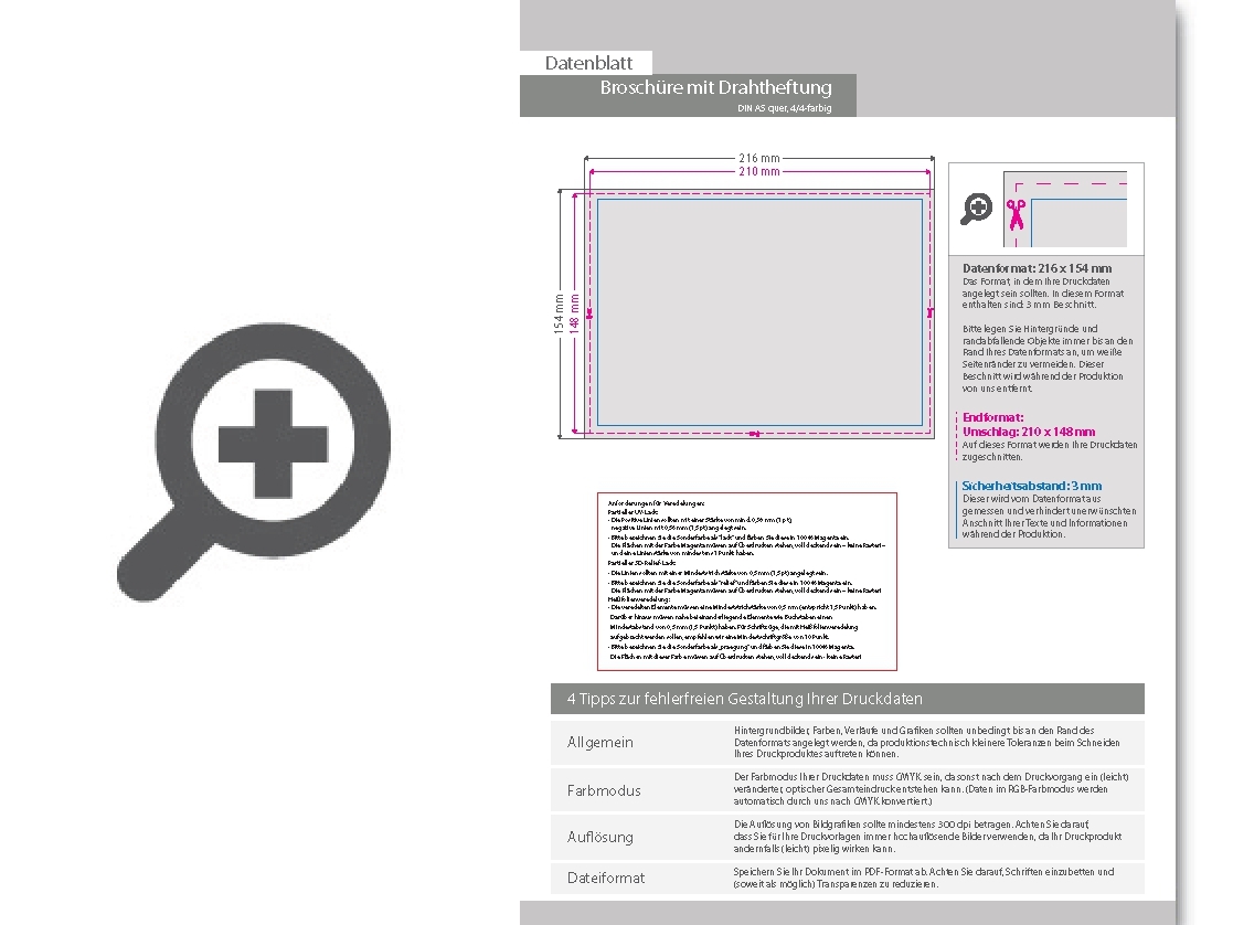 Product Bild brosch__re_mit_drahtheftung__endformat_din_a5_quer__64-seitig