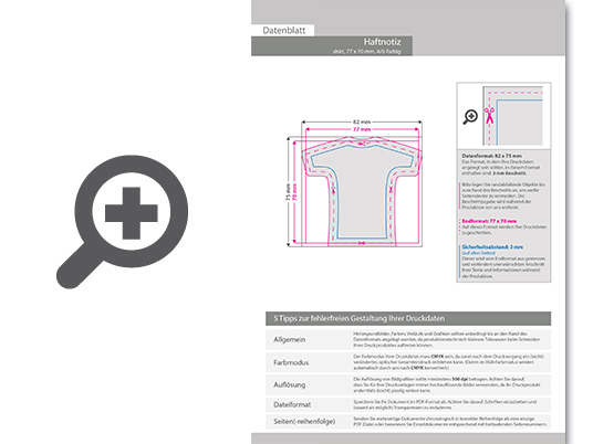 Product Bild haftnotizen_als_shirt_77_x_70_mm__4_0-farbig_bedruckt