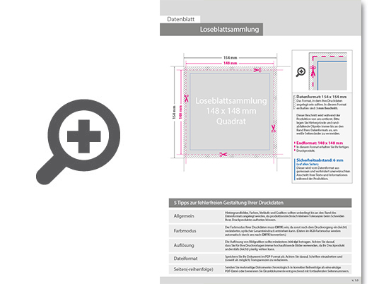 Product Bild loseblattsammlung_14_8_cm_x_14_8_cm__18_bl__tter_pro_sammlung__vorne_farbig_(4_0)
