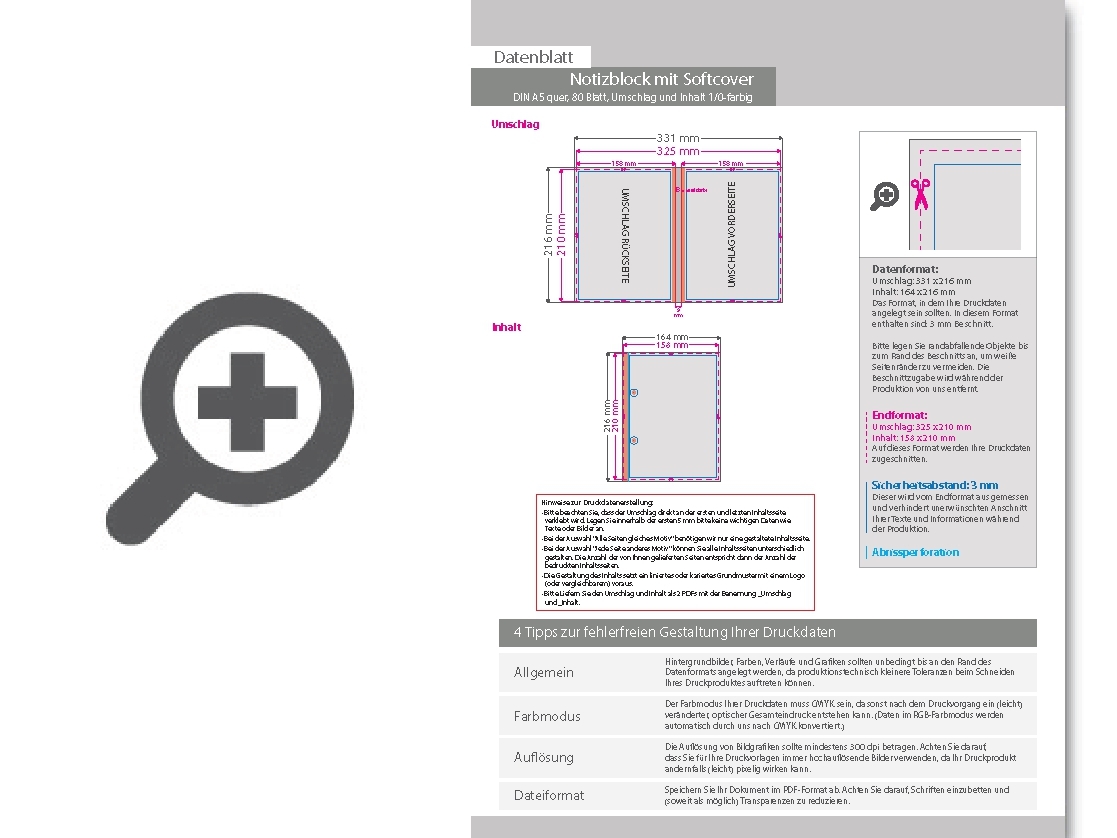 Product Bild block_mit_softcover__din_a5_quer__80_blatt__umschlag_und_inhalt_1_0-farbig_schwarz_einseitig_bedruckt